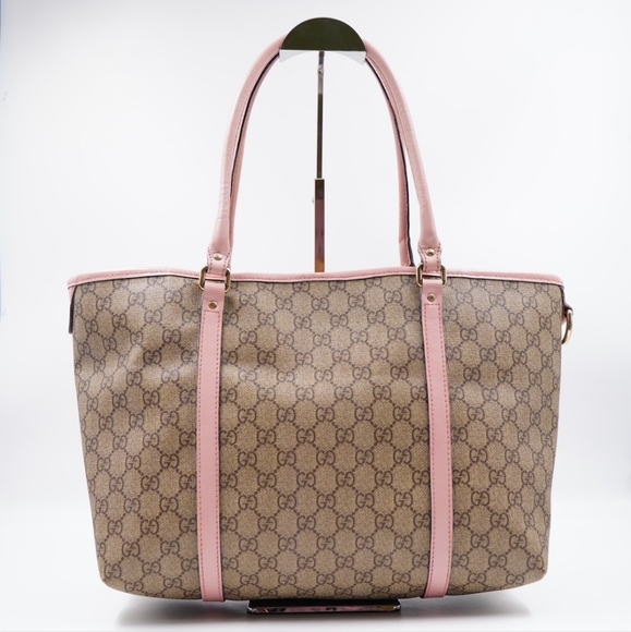 BA25❤️ Gucci GG Monogram Supreme Coated Canvas Joy Tote Bag - Picture 5 of 13